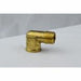 AB116M - BRSN0100-NL Everflow 1" 90° Street Elbow-Cast Brass - American Copper & Brass - EVERFLOW SUPPLIES INC BRASS FITTINGS