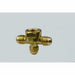 AC4EEEF - C2-6668 United Brass 3/8" X 3/8" X 3/8" X 1/2" OD Brass Cross - American Copper & Brass - UNITED BRASS MFG INC DOMESTIC BRASS FLARE FITTINGS