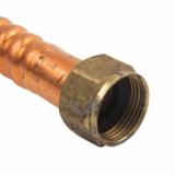 WB00-24N BrassCraft Water Softener/Water Heater Connectors Copper Flex – 7/8" OD Tube 3/4" FIP X 24"