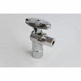 BVCR08 - Chrome Plated Ice Maker Valves 1/4" OD X 1/2" Nominal Angle Stop - American Copper & Brass - ELITE Inventory Blowout