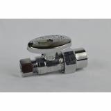 Ball Valve Type Stops-Chrome Straight Stop 3/8" X 1/2" CPVC