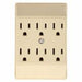 C1146V - 6OUTLET GROUNDED ADPT. - American Copper & Brass - ORGILL INC ELECTRICAL TOOLS AND INSTRUMENTS