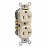 CS2152 - CS215-2 Leviton 15 Amp, 120/277 Volt, Toggle Double-Pole AC Quiet Switch, Commercial Spec Grade, Grounding, Side Wired - Brown - American Copper & Brass - LEVITON INC WIRING DEVICES