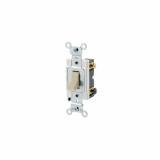 CSB315I - CSB3-15I Leviton 15 Amp, 120/277 Volt, Toggle 3-Way AC Quiet Switch, Commercial Spec Grade, Grounding, Back & Side Wired - Ivory - American Copper & Brass - LEVITON INC WIRING DEVICES