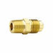 L48FF - 48-88LNG 1/2" OD Flare X 1/2" MIP Extra Long Brass Male Connectors - American Copper & Brass - ACME PARTS INC DOMESTIC BRASS FLARE FITTINGS
