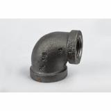 1" X 1/2" DOMESTIC BLACK MALLEABLE IRON REDUCING 90 ELBOW-USA