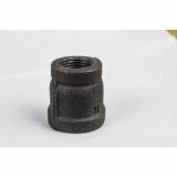 1/2" X 3/8" DOMESTIC BLACK MALLEABLE IRON REDUCING COUPLING-USA