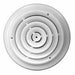 MFCD8RW - MFCD8RW METAL-FAB Round White Ceiling Diffuser, 8" - American Copper & Brass - METAL FAB INC DUCTWORK- B VENT