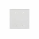 PJ23-W - PJ23-W Leviton 2-Gang No Device Blank Wallplate, Midway Size, Thermoplastic Nylon, Box Mount - White - American Copper & Brass - LEVITON INC ELECTRICAL BOXES AND COVERS