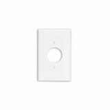 PJ7-W - PJ7-W Leviton 1-Gang Single 1.406 Inch Hole Device Receptacle Wallplate, Midway Size, Thermoplastic Nylon, Device Mount - White - American Copper & Brass - LEVITON INC ELECTRICAL BOXES AND COVERS