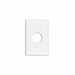PJ7-W - PJ7-W Leviton 1-Gang Single 1.406 Inch Hole Device Receptacle Wallplate, Midway Size, Thermoplastic Nylon, Device Mount - White - American Copper & Brass - LEVITON INC ELECTRICAL BOXES AND COVERS