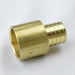 PXAF55BSW - PSFA1010-NL Everflow 1" Female Sweat X 1" BARB Brass Coupling - American Copper & Brass - EVERFLOW SUPPLIES INC PEX FITTINGS