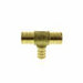 PXT553 - PXRT1112-NL Everflow 1" X 1" X 1/2" PEX BARB Tee-Brass - American Copper & Brass - EVERFLOW SUPPLIES INC PEX FITTINGS