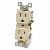 T5320I - T5320-I Leviton 15 Amp Tamper-Resistant Duplex Outlet - Ivory - American Copper & Brass - LEVITON INC WIRING DEVICES