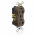 T5320 - T5320 Leviton 15 Amp Tamper-Resistant Duplex Outlet - Brown - American Copper & Brass - LEVITON362 WIRING DEVICES