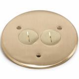 TCP2 - BRASS DUPLEX COVER FOR - American Copper & Brass - LEW ELECTRIC FITTINGS CO ELECTRICAL BOXES AND COVERS