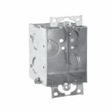 TP130 Eaton Crouse-Hinds Switch Box, (1) 1/2", Conduit (No Clamps), 2", (1) 1/2", Steel, (2) 1/2", Ears, Gangable, 10.0 Cubic Inch Capacity