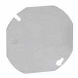 TP322 Eaton Crouse-Hinds Octagon Box Cover, 4", Blank, Steel, Flat Blank, Octagon Shape