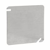 TP472 Eaton Crouse-Hinds Square Cover, 4", Steel, Flat Blank