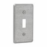TP618 Eaton Crouse-Hinds Utility Box Cover, Steel, One Toggle Switch