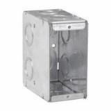 TP682 Eaton Crouse-Hinds Masonry Box, (2) 1/2", (2) 3/4", 2-1/2", (1) 1/2", (1) 3/4", Steel, Single-Gang, (2) 1/2", (2) 3/4", 15.5 Cubic Inch Capacity