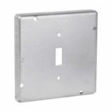 TP720 - TP720 Eaton Crouse-Hinds Square Surface Cover, 4-11/16", Raised Surface, Steel, For one toggle switch, 9.0 Cubic Inch Capacity - American Copper & Brass - CROUSE-HINDS ELECTRICAL BOXES AND COVERS
