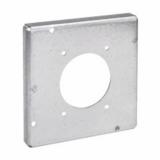 TP732 Eaton Crouse-Hinds Square Surface Cover, 4-11/16", Raised Surface, Steel, For one 2.125" diameter range/dryer receptacle, 9.0 Cubic Inch Capacity