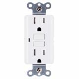 GFTR1-W Leviton 15 Amp Receptacle, Tamper Resistant - White