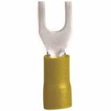 YFT10 - YELLOW 12-10 AWG SPADE TERMINAL - American Copper & Brass - ORGILL INC WIRE GROUNDING, CONNECTING, AND WIRE MARKING